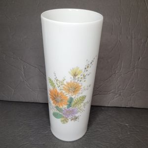 Kaiser West Germany Floral Porcelain Vase Vintage